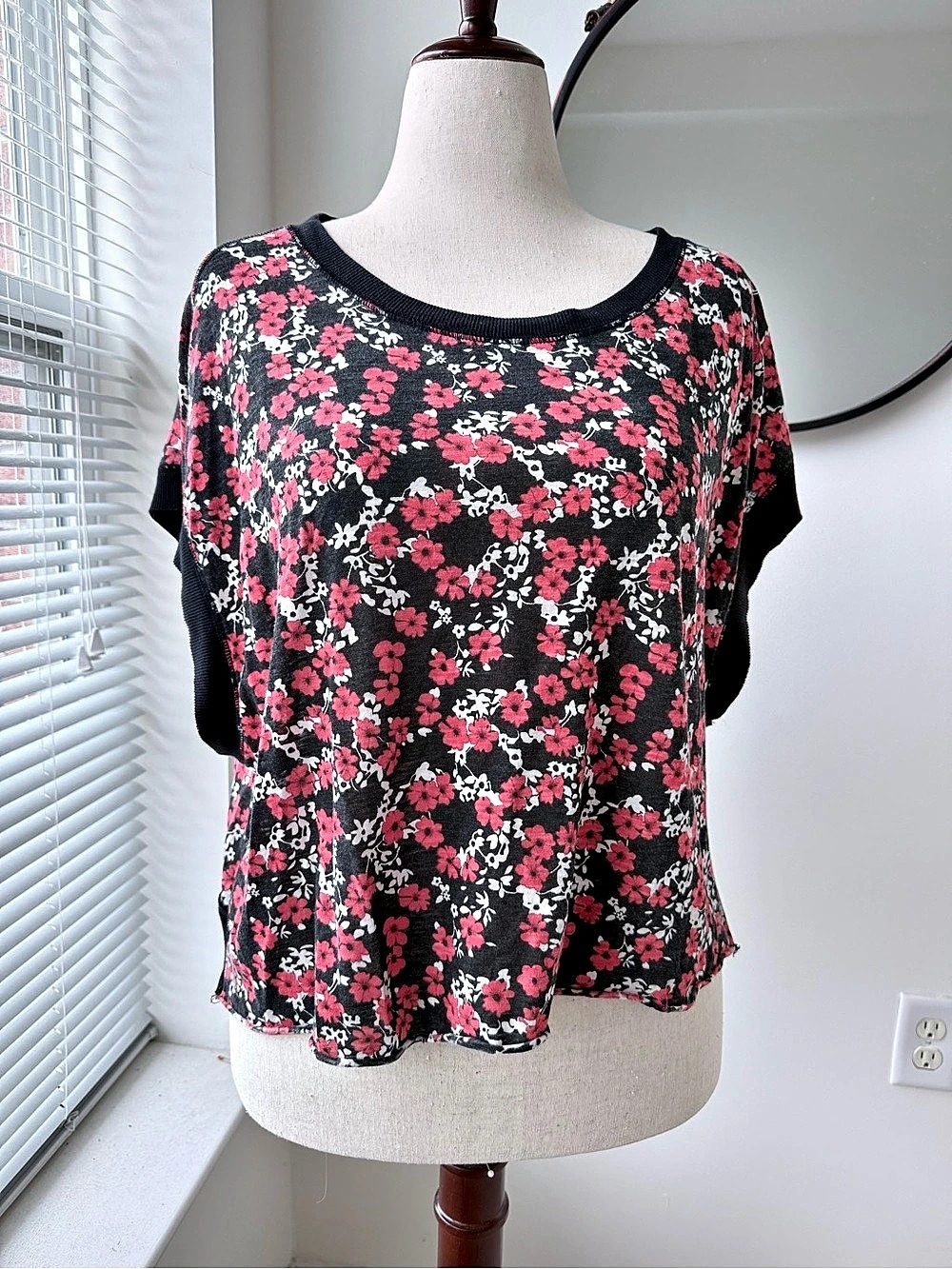 Free People My Time Printed Tee